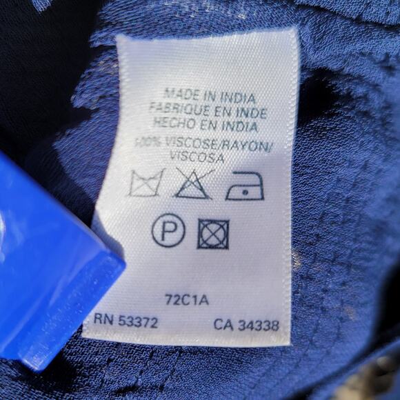 FRENCH CONNECTION Size 2 Navy Sheer Bronze Sequin Cocktail Party Prom Tank Top - Picture 6 of 6